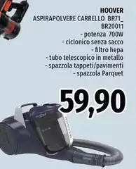 Hoover - Aspirapolvere Carrello BR71_ BR20011