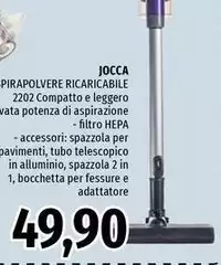 Jocca - Aspirapolvere Ricaricabile
