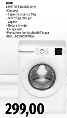 Beko -  Lavatrice BWV9321W 