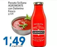 Agromonte - Passata Siciliana Con Datterino Fresco