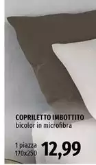 Coprilletto Inbotttto Bicolor In Microfibra
