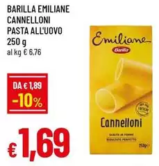 Barilla - Emiliane Cannelloni Pasta All'Uovo