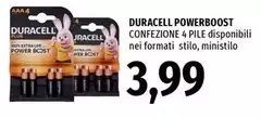 Duracell - Powerboost Confezione 4 Pile 