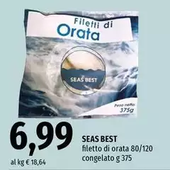 Seas Best - Filetto Di Orata 80/120 Congelato