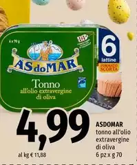 Asdomar - Tonno All'Olio Extravergine Di Oliva