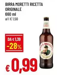 Moretti - Birra Ricetta Originale