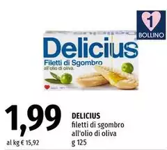 Delicius - Filetti Di Sgombro All'Olio Di Oliva