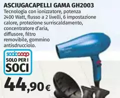 Gama healthcare - Asciugacapelli GH2003 Gama healthcare - Asciugacapelli GH2003
