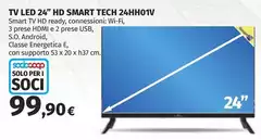 Solo - Tv Led 24" Hd Smart Tech 24hh01v