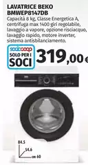 Beko - Lavatrice Bmwep8147db