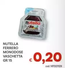 Nutella - Ferrero Monodose Vaschetta