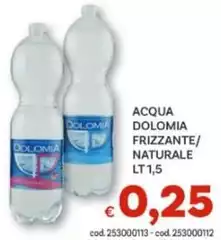 Dolomia - Acqua  Frizzante/Naturale
