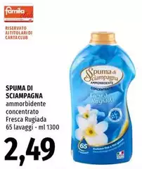 Spuma di Sciampagna - Ammorbidente Concentrato Fresca Rugiada