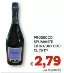 Prosecco Spumante Extra Dry DOC