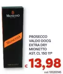 Monetto - Prosecco Valdo DOCG Extra Dry Mionetto