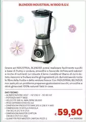 Whirlpool - Blender Industrial W1800 R.G.V.