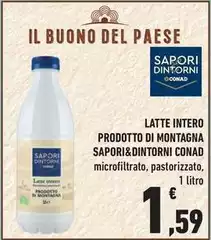 Conad - Latte Intero Prodotto Di Montagna Sapori&Dintorni