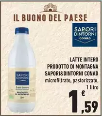 Conad - Latte Intero Prodotto Di Montagna Sapori&Dintorni