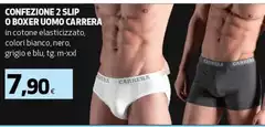Carrera - Confezione 2 Slip O Boxer Uomo