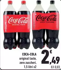 Coca Cola - Original Taste, Zero Zuccheri Coca Cola - Original Taste, Zero Zuccheri