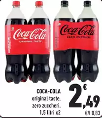 Coca Cola - Original Taste, Zero Zuccheri