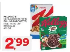 Kelloggs - Cereali Coco Pops Palline/Barchette/Risetti/Sspecial K Kelloggs - Cereali Coco Pops Palline/Barchette/Risetti/Sspecial K