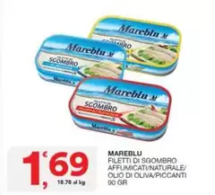 Mareblu - Filetti Di Sgombro Affumicati/Naturale/ Olio Di Oliva/piccanti