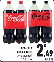 Coca Cola - Original Taste, Zero Zuccheri