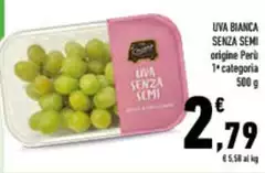 Semi - Uva Bianca Senza