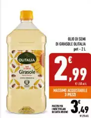 Olitalia - Olio Di Semi Di Girasole Olitalia - Olio Di Semi Di Girasole