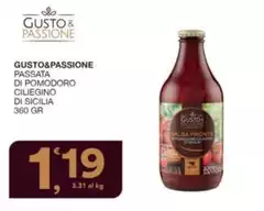 Gusto & passione - Passata Di Pomodoro Ciliegino Di Sicilia