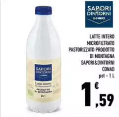 Sapori & piaceri - Latte Intero Microfiltrato Pastorizzato Prodotto Di Montagna