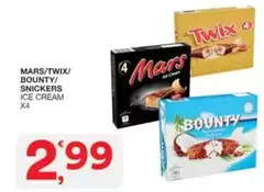 Mars - /Twix/Bounty/Snickers Ice Cream Mars - /Twix/Bounty/Snickers Ice Cream