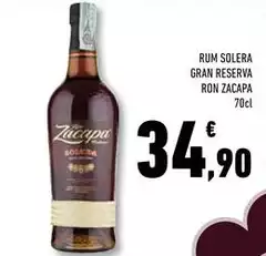 Zacapa - Rum Solera Gran Reserva