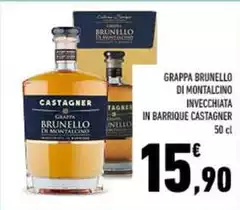 Castagner - Grappa Brunello Di Montalcino Invecchiata In Barrique