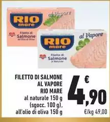 Rio Mare - Filetto Di Salmone Al Vapore Rio Mare - Filetto Di Salmone Al Vapore