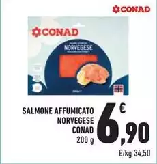 Conad - Salmone Affumicato Norvegese Conad - Salmone Affumicato Norvegese