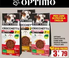 Optimo - Crocchette Cane Mini Maiale/ Manzo/ Pollo
