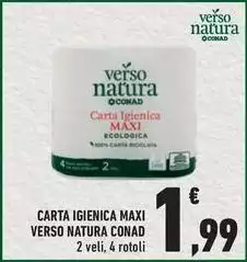 Conad - Carta Igienica Maxi Verso Natura