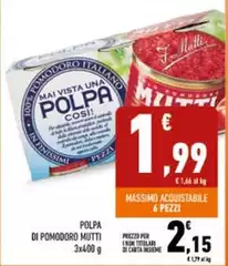 Mutti - Polpa Di Pomodoro