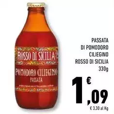 Rosso Di Sicilia - Passata Di Pomodoro Ciliegino