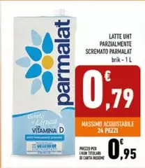 Parmalat - Latte UHT Parzialmente Scremato