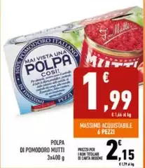 Mutti - Polpa Di Pomodoro