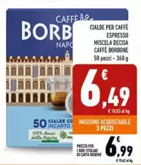 Caffe borbone - Cialde Per Caffe Espresso Miscela Decisa