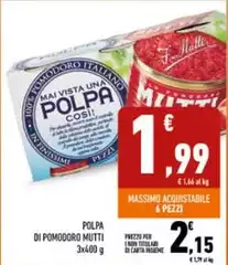 Mutti - Polpa Di Pomodoro