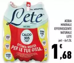 Lete - Acqua Minerale Effervescente Naturale