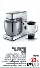 Ariete - Robot Impastatrice Planetaria 1598