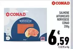 Conad - Salmone Affumicato Norvegese Conad - Salmone Affumicato Norvegese