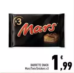 Mars - Barrette Snack Mars - Barrette Snack