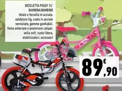 Soft - Bicicleta Peggy 14" Bambino Soft - Bicicleta Peggy 14" Bambino